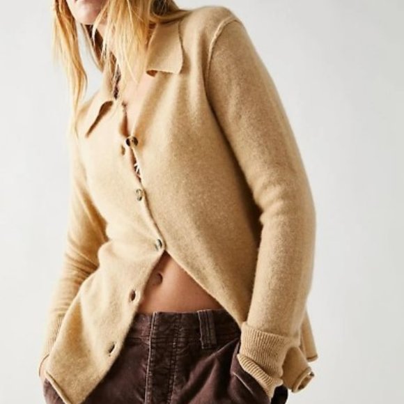 NWOT Free People Paloma Cashmere cardigan